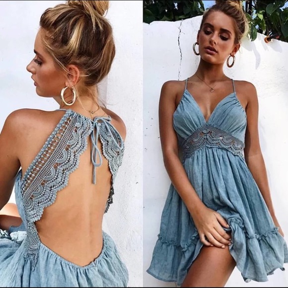 Boutique Dresses & Skirts - Summer Backless Mini Dress